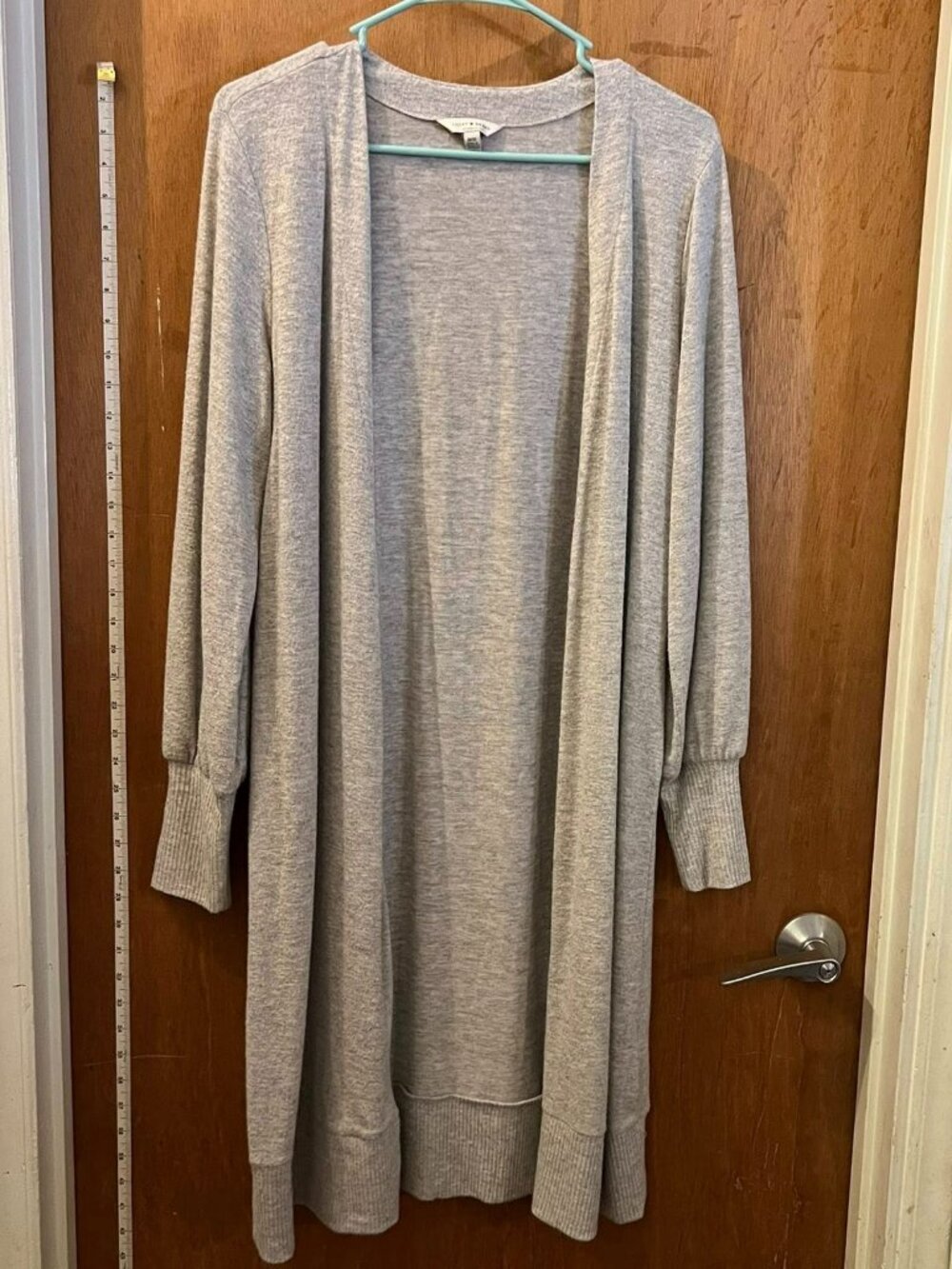 🐻Size M - Lucky Brand - Gray Long Sleeve Sweater Wrap